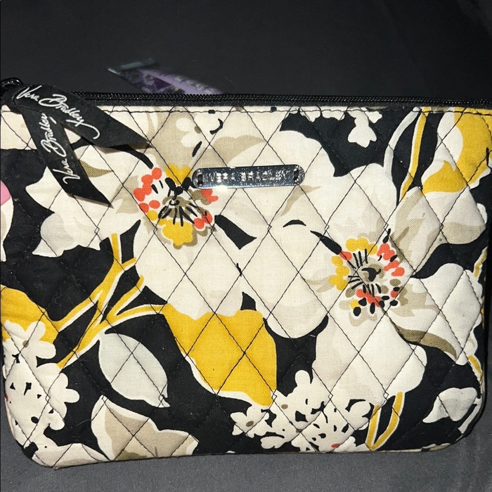 Vera Bradley Floral Quilted Women's Bag - Black, Yellow, White